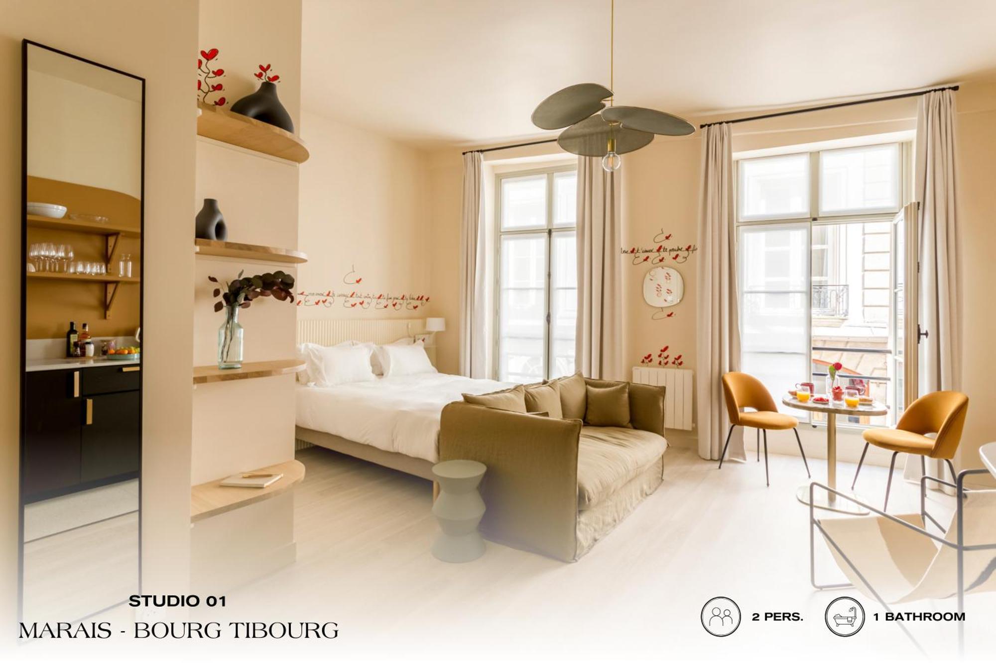 דירות פריז Beauquartier - Marais, Bourg Tibourg מראה חיצוני תמונה