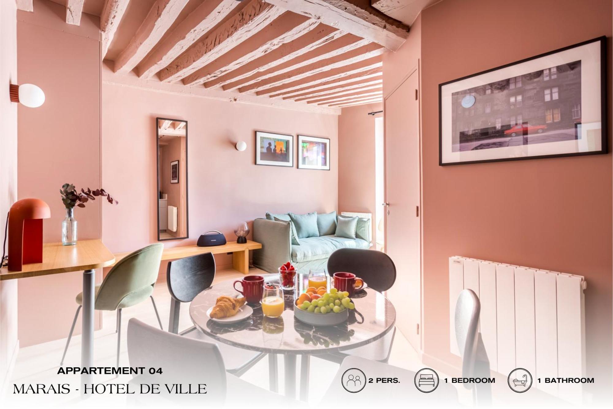 דירות פריז Beauquartier - Marais, Bourg Tibourg מראה חיצוני תמונה