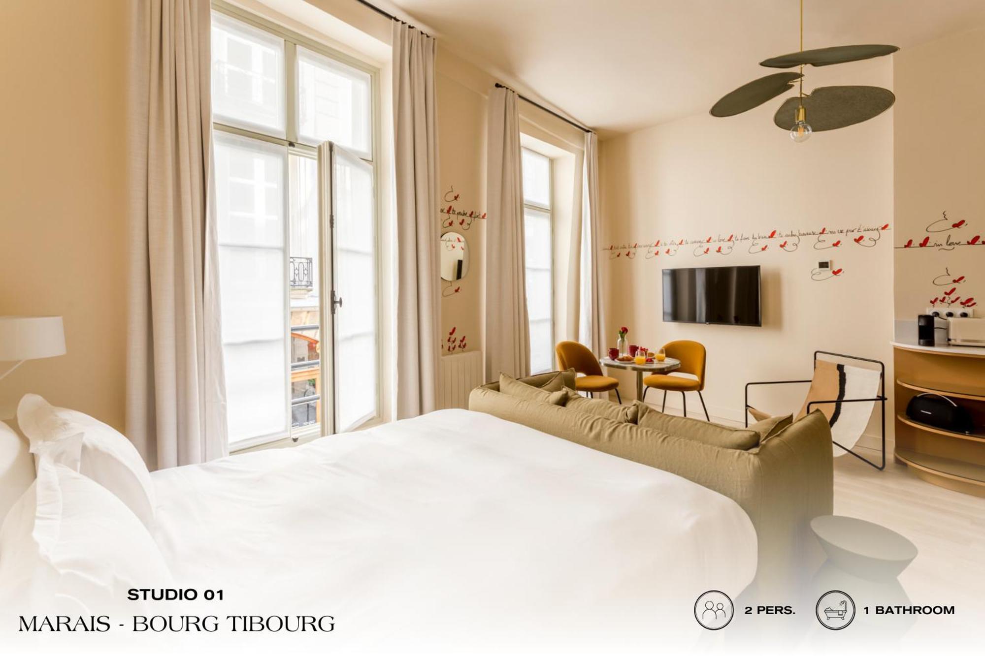 דירות פריז Beauquartier - Marais, Bourg Tibourg מראה חיצוני תמונה