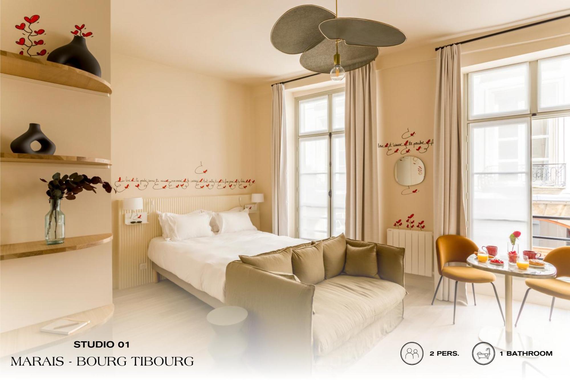 דירות פריז Beauquartier - Marais, Bourg Tibourg מראה חיצוני תמונה